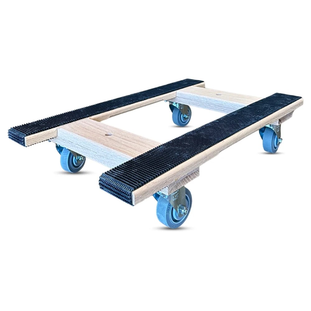 Furniture moving dolly with four swivel casters